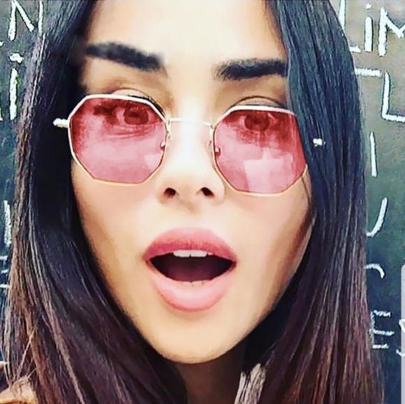 Accessories - Hipster Hexagon Square Transparent Sunglasses